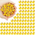 Miniatyrbilde 1 av 5: 200 stk Mini Gule Ender Ducklings Tiny Duckies Hage Landskap Akvarium Dukkehus Potteplanter Dekorasjon 7 farger