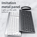 Miniatyrbilde 3 av 5: Bluetooth 5.0 & 2.4G trådløst tastatur og mus-kombinasjon Mini multimediatastatur mus-sett for bærbar PC TV iPad Macbook Android