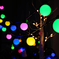 Miniatyrbilde 1 av 4: Eventyrlys Plug in Powered, 5M 20 LED Globe String Lights Vanntett, 8 Moduser Julelys Utendørs/Innendørs for Festdekorasjoner