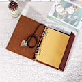 Miniatyrbillede 4 af 5: A5 Læder Notebook Rejse Journal Notebook Vintage Dagbog Genopfyldelig 100 Gave