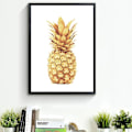 Pikkukuva 3 / 5: Wekity Kulta Ananas ja Teksti Seinätaide Canvas Painatus Juliste, Yksinkertainen Muoti Taide Piirustus Sisustus Kotiin Olohuoneeseen Makuuhuoneeseen Toimistoon ja Lastenhuoneeseen