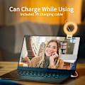 Miniatyrbillede 4 af 5: Clip-on ringlys, genopladelig 60 LED selfie ringlys til telefon, bærbar computer, tablet (3 modeller)