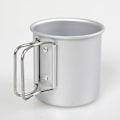 Miniatyrbild 1 av 3: Hopfällbar vattenkopp i aluminiumlegering för utomhuscamping, bärbar, ultralätt, silver, 300 ml (WZ2053)