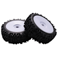 Miniatyrbillede 4 af 5: 4 x 17mm navhjul og dybtandsmønsterdæk til 1/8 Off-road Rc-bil Redcat Team Vrx Hobao