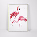 Pikkukuva 2 / 3: Wekity Kissa, Flamingot ja Hirvi Seinätaide Canvas Painatus Juliste, Yksinkertainen Muoti Vesiväri Taide Piirustus Sisustus Kotiin Olohuoneeseen Makuuhuoneeseen Toimistoon ja Lapselle
