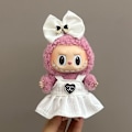 Miniatyrbild 1 av 3: [HH] Labubu Kläder Blind Box Universal Sittande Plyschleksak Tillbehör Labubu Designer Kläder