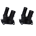 Miniatyrbillede 1 af 5: 2x Termostat Hus Kølevæske Flange Passer Til C-max Focus Mondeo Fiesta 2001-2012 1707050 2s6g-9k478