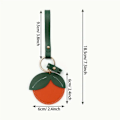 Miniatyrbilde 5 av 5: Lærnøkkelringholderetui Kompatibel, Søt Beskyttende Air Tag Deksel Med Nøkkelring, Anti-Scratch Finder Tracker Etui （2stk）