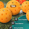 Miniatyrbild 3 av 5: Pickleballbollar, Pickleballbollar för utomhusbruk, 40 hål Pickleballbollar för utomhusbruk USAPA-godkända Pickleballbollar 6/8-pack