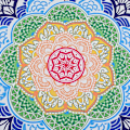 Pikkukuva 3 / 5: Mandala pyöreä rantapyyhe Ylisuuri mikrokuitu rantamatto Kukka Lotus Hiekka Vapaa Nopea Kuiva Gobelini Imeytyvä Jooga Matto