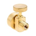 Miniatyrbillede 2 af 5: Messing 1lb Propangas Bortskaffelsescylinder Adapterventil +1/4 Tommer Npt Han & M8x1 Hun Tråd Bålplads