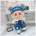 Miniatyrbild 1 av 2: [HH] Labubu 17cm Dockrock 10cm Bomull Lulu Gris Docka Outfit Treårig Räv Kanin Detektiv Kläder Tillbehör för Plysch