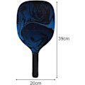 Miniatyrbild 4 av 5: Träpaddel Professionellt bekvämt grepp Inomhus och utomhus Racketar Pickleball Racketar för Pickleball Träning Turnering