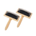 Miniatyrbillede 1 af 5: 2 stk. uldkarter, 6,1 tommer x 4,8 tommer håndkarter til uld, håndværksuld filt blandeværktøj, kæledyrsslikker