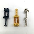 Miniatyrbilde 3 av 5: 30 rullebro-strekkode elektrisk gitarstol for elektrisk gitartilbehør sølv