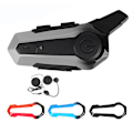Miniatyrbillede 1 af 5: Motorcykel Bluetooth Hjelm Intercom Universal Interphone Headset Med Støjreduktion Til Halv Hjel