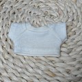Miniatyrbild 1 av 2: [HH] Dockkläder Labubu Mini Kortärmad 17cm Labubu Kläder T-shirt Labubu Byxor #01 white