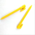 Miniatyrbilde 3 av 5: 4 stk utendørs campingtelt plugger plugger pinner tur plast telt negler gule telt tilbehør (gul 4)