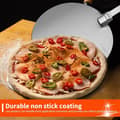 Miniatyrbillede 5 af 5: HA~12 \" Rund Pizzaspade Rustfrit Stål med Foldbart Håndtag til Pizza, Brød, Dej, Bagværk