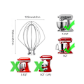 Miniatyrbillede 3 af 5: Til Kitchen Aide Assecories 4.5-5 Qt -hoved Stand Mixers Padle Tilbehør Til K45b/k5thcb/k5thbs