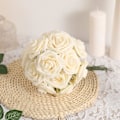 Miniatyrbillede 4 af 5: 50 stk. kunstige roser, blomster, der ser ægte ud, kunstige skumroser, dekoration til gør-det-selv-projekter til bryllup, arrangementer, fester og boligindretning (Lvor)