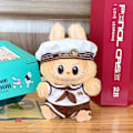 Miniatyrbild 1 av 3: [HH]Labubu 17cm Tecknad Mode Docka med Söt Vardaglig Kostymkjol Babykläder och Plyschleksak Utklädningsset