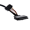 Miniatyrbilde 5 av 5: 0,5 m/1,5 fot Mini Sff 8643 til U.2 Sff-8639-kabel med 15-pinners hunn SATA-kontakt Ssd-strømkabel Wi