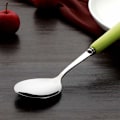 Miniatyrbillede 3 af 5: Spiseskeer til børn og voksne, 4 stk. Suppe ske, Ris ske, Husholdning langskaftet havregryn ske, Morgenmadsske, Kaffe