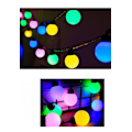 Miniatyrbilde 3 av 4: Eventyrlys Plug in Powered, 5M 20 LED Globe String Lights Vanntett, 8 Moduser Julelys Utendørs/Innendørs for Festdekorasjoner