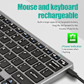 Pikkukuva 4 / 5: Mini Bluetooth-näppäimistö, multimedianäppäimistö ja langaton hiirisetti kannettavalle tietokoneelle, pöytätietokoneelle, tabletille, iPadille, Androidille ja Macbookille