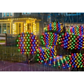 Miniatyrbild 3 av 3: 320 st LED-fe-ljusnät, vattentäta ljusslingor med 8 belysningslägen för jul inomhus/utomhus