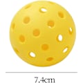Miniatyrbillede 4 af 5: 6 stk. Pickleball-bolde 40 huller Holdbar 74mm Konkurrencebold med netpose Udendørs Pickleball-bolde til indendørs og udendørs turneringsspil