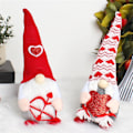 Pikkukuva 2 / 5: Valentinen tonttu plyysi Valentinpäivän tonttukoriste 2 kpl Mr ja Mrs Ruotsalainen Tomte tonttu Valentine Gi