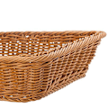 Miniatyrbilde 2 av 4: 6 stk Rektangulær Kurv For Bord Eller Benk Display For Brød, Frukt Og Grønnsaker Flettet Kurv