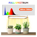 Miniatyrbild 4 av 5: Växthusljus för inomhusväxter, Fullspektrum LED 50 Växthuslampor med gula lampor, Höjdjusterbar