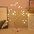 Miniatyrbilde 2 av 3: /HA/Kreativt Tre Lampe Perletre Lampe Berøringsskjermlampe Sovelampe Gavebutikk Lampe Dekorativ Lampe Bordlampe #2