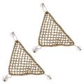 Miniatyrbillede 1 af 5: 2x Skægget Drage Hængekøje Lizard Lounger, 100% Naturlige Tangfibre Til Reptiler, gekkoer, leguaner, h