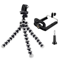 Miniatyrbild 1 av 2: /HA/ Flexibel Tripod Kamerastativ - Stativ för Mobil / GoPro (16 cm) Svart