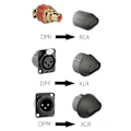 Miniatyrbilde 3 av 4: 10 stk støvdeksel for Canon XLR RCA, DPF til XLR