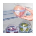 Miniatyrbild 2 av 5: 4-pack återanvändbara matförvaringslådor för tomater, lök, citroner, kylskåp, transparenta lådor för förvaring av frukt och grönsaker