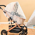 Miniatyrbilde 5 av 5: Pålitelig babyvogn myggnetting babyvogn full dekning myggnetting trykk barnevogn myggnetting for barnevogner