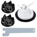 Miniatyrbillede 1 af 5: 9704230 Blender Kobling Udskiftningsdele Til Kitchenaid, 4-bladet Blenderblad Og Blenderkobling Med