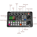Miniatyrbild 3 av 5: F998 Live Sound Card Audio Mixer Podcast, Röstväxlare för styrelse för mikrofon Karaoke