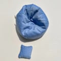 Miniatyrbild 1 av 2: [HH] Labubu Kläder Märkesdesign Kläder Labubu Kläder Väska Skor Utsmyckning Dekorationer Förklädnad Sofa set blue