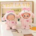 Miniatyrbild 3 av 3: [HH]2025 Kläder för Labubu Outfit Modekläder Set för 17cm Labubu Söta Utsökta Tillbehör för Labubu Samling geigedress+pinkhat