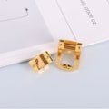 Miniatyrbilde 4 av 5: 4 stk. Vekslingslås, 25*33mm 9g (LxW) Sink-legering Hasp Lås Lås Spenne for Smykkeskrin Trekasse, Gull