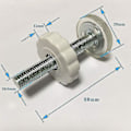 Miniatyrbilde 2 av 5: 4 stk trykk babygrinder gjengede spindelstenger gå gjennom grinder tilbehørsskruer bolter sett montering