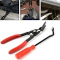 Miniatyrbillede 3 af 5: Bil Auto Reparationsværktøj Trim Panel Clip Fjerner Fjernelse Carbon Stål Tang Værktøjer