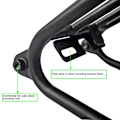 Miniatyrbilde 2 av 5: For Folding Bike Standard Rack For 3sixty Standard Rear Rack Bicycle Shelf Accessories, svart