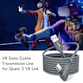 Pikkukuva 5 / 5: 5 metrin latauskaapeli Oculus Quest 2 Link -kuulokkeille, USB 3.0 Type C -datakaapeli, Type-C - USB-A -muunnin